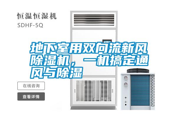 地下室用雙向流新風除濕機，一機搞定通風與除濕
