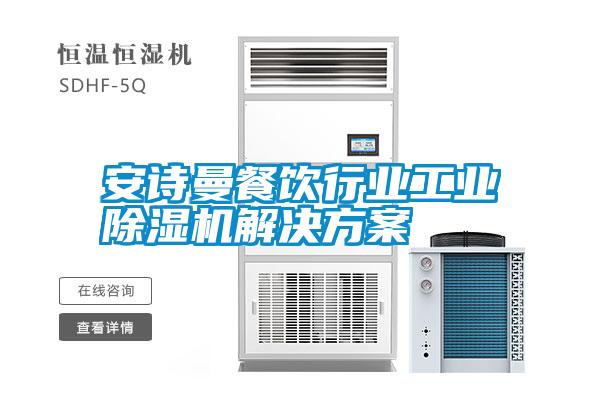 安詩曼餐飲行業工業除濕機解決方案