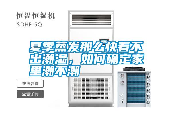 夏季蒸發那么快看不出潮濕，如何確定家里潮不潮