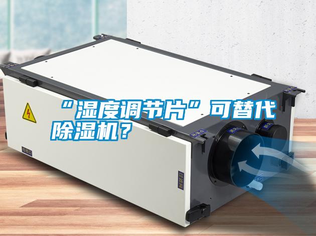 “濕度調節片”可替代除濕機？