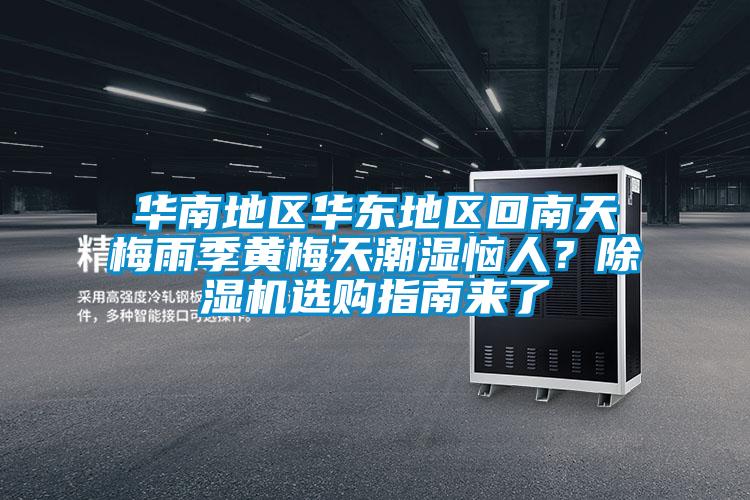 華南地區華東地區回南天梅雨季黃梅天潮濕惱人？除濕機選購指南來了