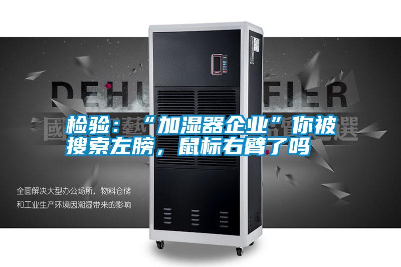 檢驗：“加濕器企業”你被搜索左膀，鼠標右臂了嗎