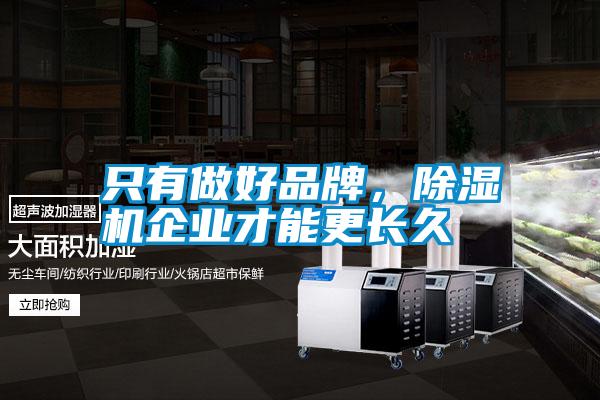 只有做好品牌，除濕機(jī)企業(yè)才能更長久