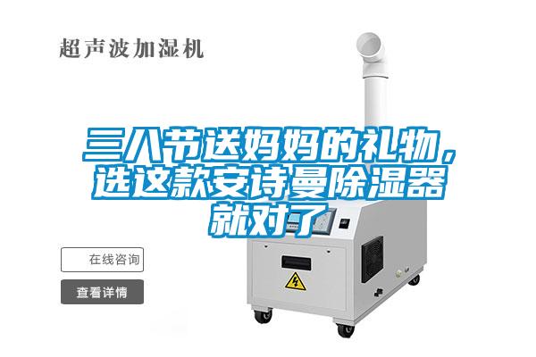 三八節送媽媽的禮物，選這款安詩曼除濕器就對了
