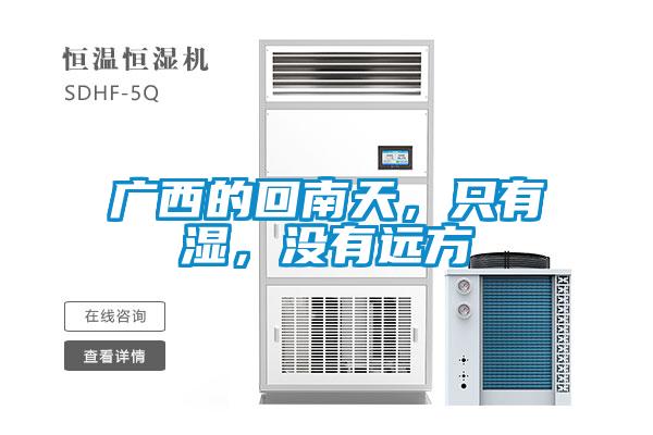 廣西的回南天，只有濕，沒有遠方