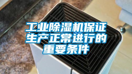 工業除濕機保證生產正常進行的重要條件