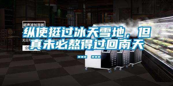 縱使挺過冰天雪地，但真未必熬得過回南天……