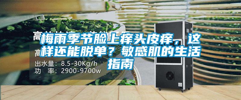 梅雨季節臉上癢頭皮癢，這樣還能脫單？敏感肌的生活指南
