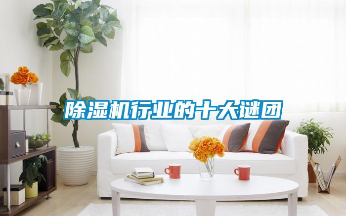 除濕機行業的十大謎團
