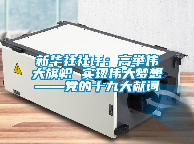新華社社評：高舉偉大旗幟 實現偉大夢想——黨的十九大獻詞
