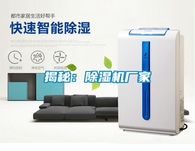 揭秘：除濕機廠家