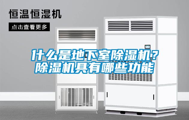 什么是地下室除濕機？除濕機具有哪些功能