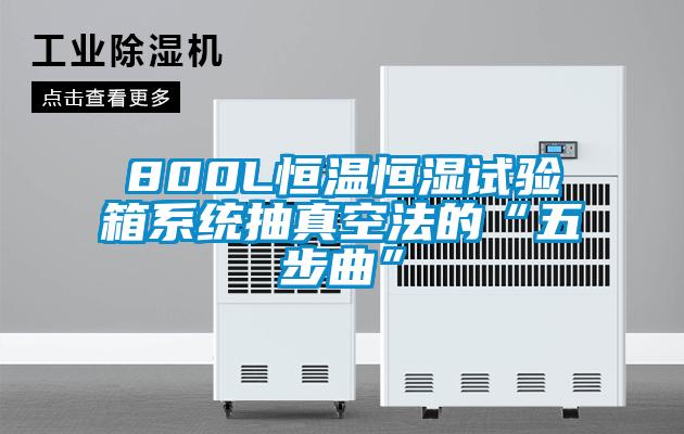 800L恒溫恒濕試驗(yàn)箱系統(tǒng)抽真空法的“五步曲”
