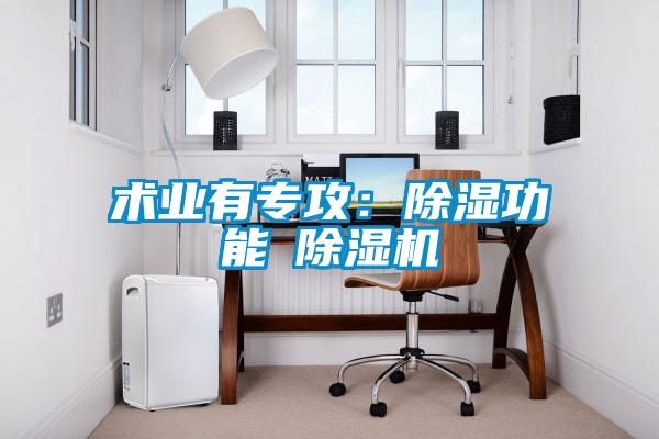術業有專攻：除濕功能≠除濕機