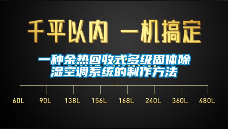 一種余熱回收式多級固體除濕空調(diào)系統(tǒng)的制作方法