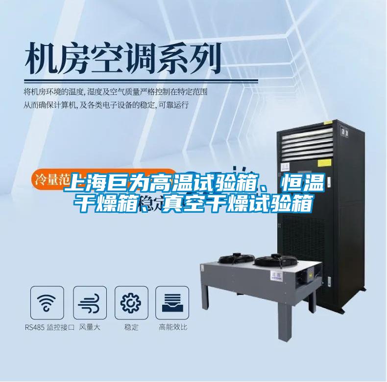 上海巨為高溫試驗(yàn)箱、恒溫干燥箱、真空干燥試驗(yàn)箱