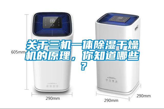 關于三機一體除濕干燥機的原理，你知道哪些？