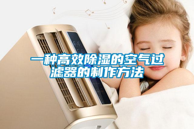 一種高效除濕的空氣過(guò)濾器的制作方法