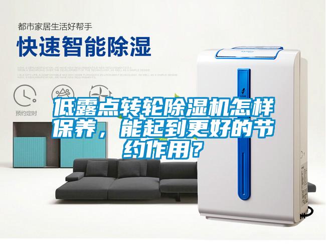 低露點(diǎn)轉(zhuǎn)輪除濕機(jī)怎樣保養(yǎng)，能起到更好的節(jié)約作用？
