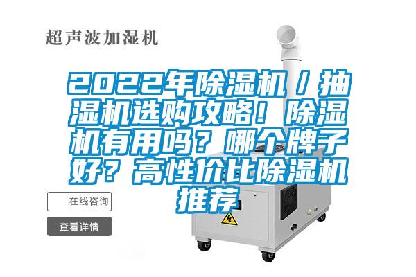 2022年除濕機／抽濕機選購攻略！除濕機有用嗎？哪個牌子好？高性價比除濕機推薦