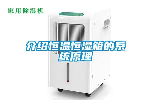 介紹恒溫恒濕箱的系統原理