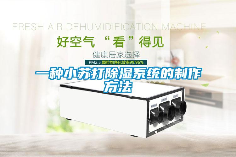 一種小蘇打除濕系統的制作方法