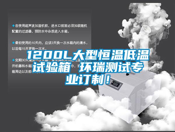1200L大型恒溫低溫試驗箱 環瑞測試專業訂制！