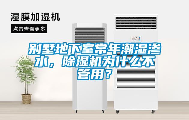 別墅地下室常年潮濕滲水，除濕機為什么不管用？