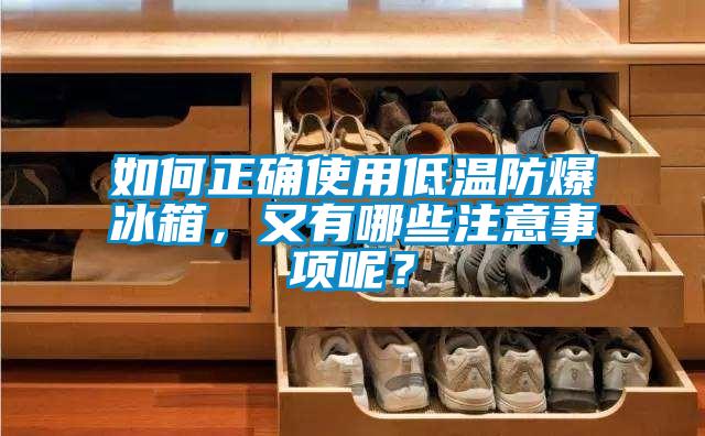 如何正確使用低溫防爆冰箱，又有哪些注意事項呢？