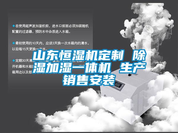 山東恒濕機定制 除濕加濕一體機 生產銷售安裝