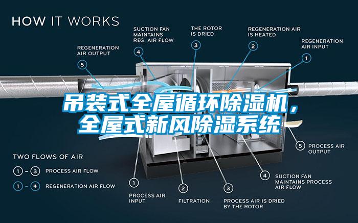 吊裝式全屋循環除濕機，全屋式新風除濕系統