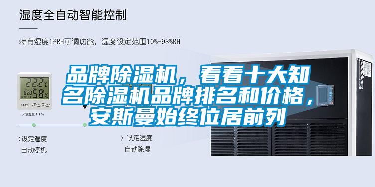 品牌除濕機，看看十大知名除濕機品牌排名和價格，安斯曼始終位居前列