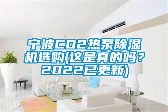 寧波CO2熱泵除濕機選購(這是真的嗎？2022已更新)