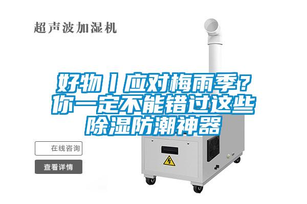 好物丨應對梅雨季？你一定不能錯過這些除濕防潮神器