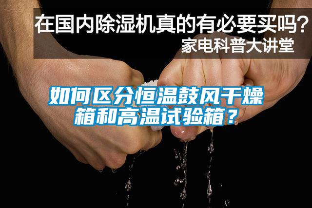 如何區分恒溫鼓風干燥箱和高溫試驗箱？