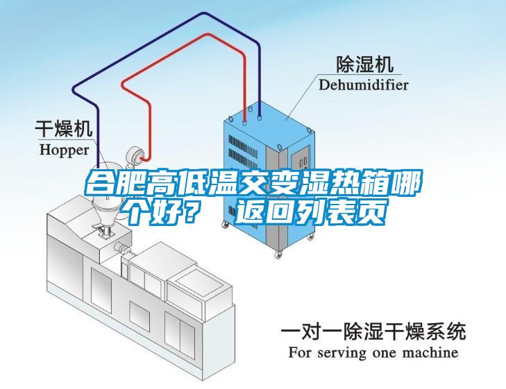 合肥高低溫交變濕熱箱哪個好？ 返回列表頁