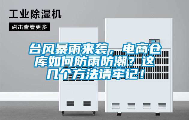 臺風暴雨來襲，電商倉庫如何防雨防潮？這幾個方法請牢記！