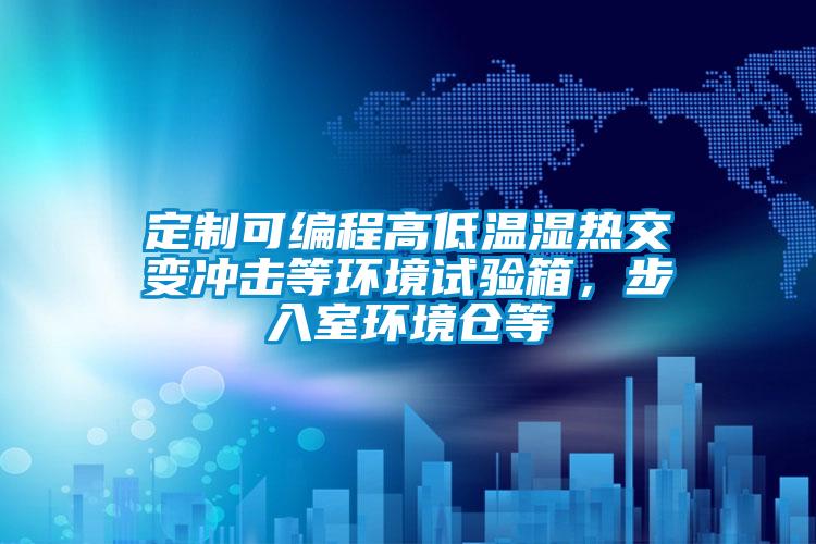 定制可編程高低溫濕熱交變沖擊等環(huán)境試驗箱，步入室環(huán)境倉等