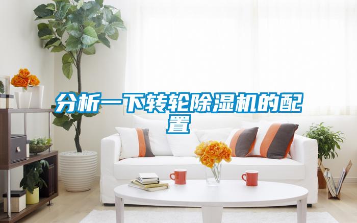 分析一下轉輪除濕機的配置