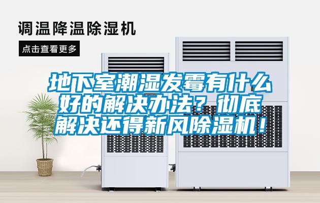 地下室潮濕發霉有什么好的解決辦法？徹底解決還得新風除濕機！