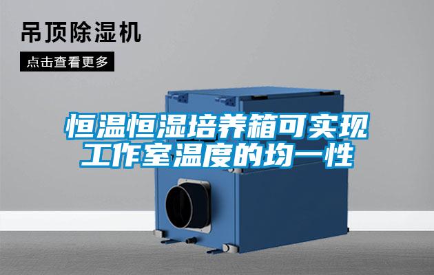 恒溫恒濕培養箱可實現工作室溫度的均一性