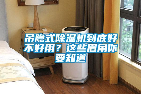 吊隱式除濕機到底好不好用？這些眉角你要知道