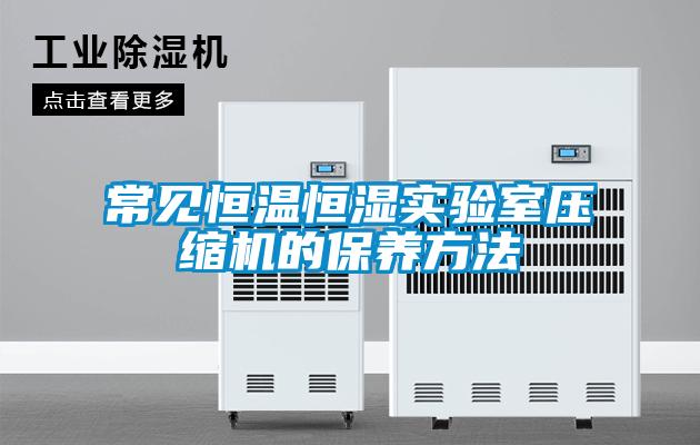 常見恒溫恒濕實驗室壓縮機的保養(yǎng)方法