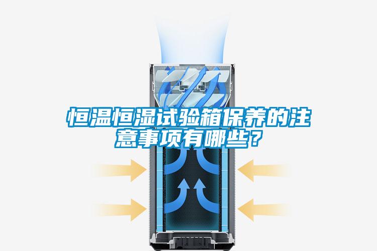 恒溫恒濕試驗箱保養(yǎng)的注意事項有哪些？