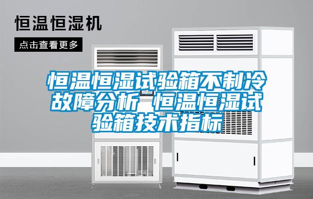 恒溫恒濕試驗箱不制冷故障分析 恒溫恒濕試驗箱技術指標