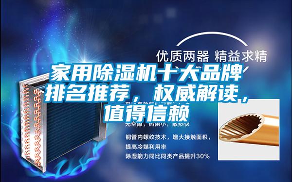 家用除濕機(jī)十大品牌排名推薦，權(quán)威解讀，值得信賴