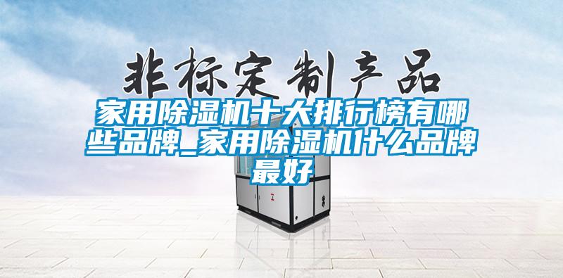 家用除濕機(jī)十大排行榜有哪些品牌_家用除濕機(jī)什么品牌最好