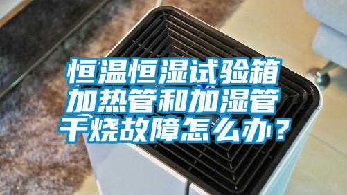 恒溫恒濕試驗(yàn)箱加熱管和加濕管干燒故障怎么辦？