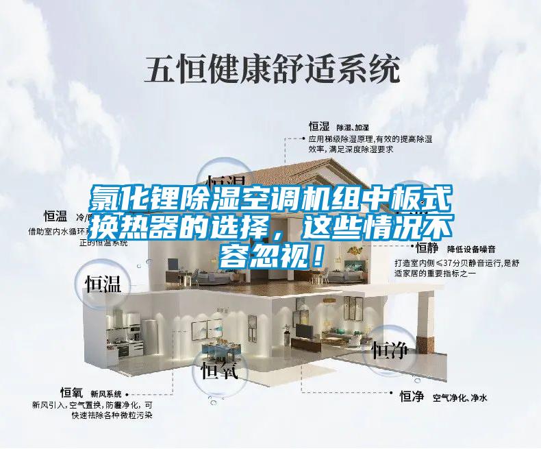 氯化鋰除濕空調機組中板式換熱器的選擇，這些情況不容忽視！