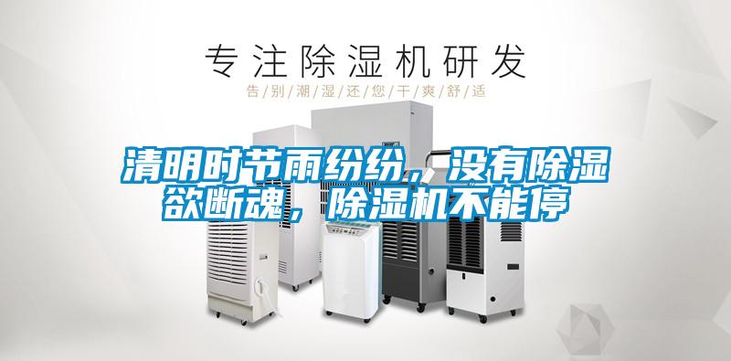 清明時(shí)節(jié)雨紛紛，沒有除濕欲斷魂，除濕機(jī)不能停
